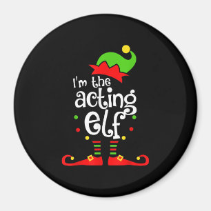 Imã Estou a representar o Natal da família Elf Xmas