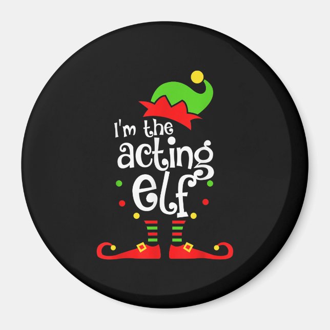 Imã Estou a representar o Natal da família Elf Xmas (Frente)