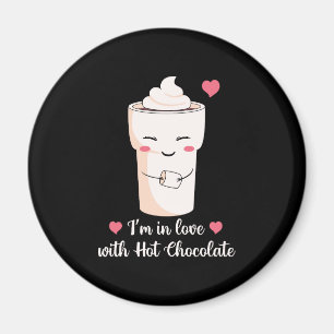 Imã Estou apaixonado por chocolate quente