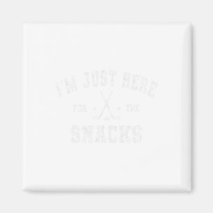 Imã Estou Aqui Apenas Para Os Lanches Hockey Irmã Pai 