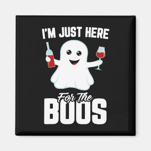 Imã Estou aqui para o Dia de as Bruxas engraçado de vi