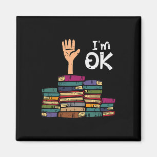Imã Estou Bem Divertido Ler Livro Leitura Bibliotecári