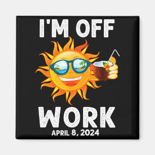 Imã Estou Camisa Eclipse Solar Sol Fora do Trabalho