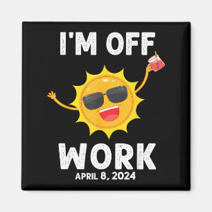 Imã Estou Camisa Eclipse Solar Sol Fora Trabalho