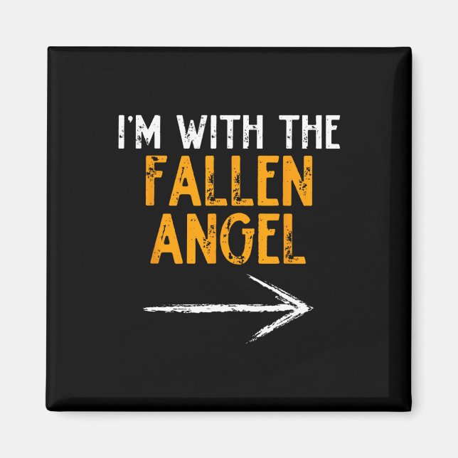 Imã Estou com o Casal de Fallen Angel Costume Hallowee (Frente)