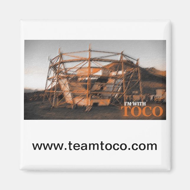 Imã Estou com o Toco Magnet (Preto) (Frente)