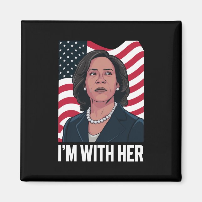 Imã Estou com seu voto em Kamala para 2024, presidente (Frente)