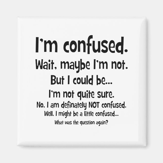 Imã Estou confuso... (Frente)