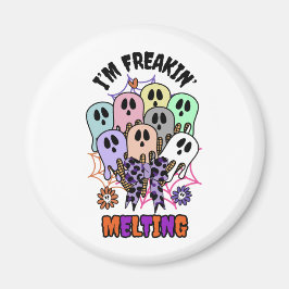 Imã Estou derretendo fantasmas do Sorvete do Halloween