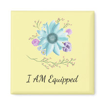 Estou equipado com ímã em fundo amarelo