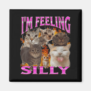 Imã Estou Me Sentindo Tolo Meme de Gato Engraçado Gráf