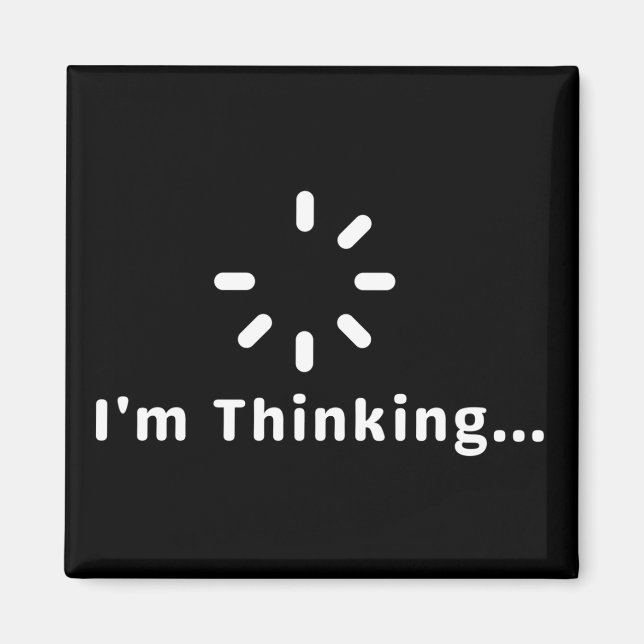 Imã Estou pensando. (Frente)