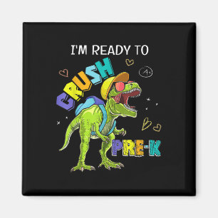 Imã Estou Pronto Para Dominar Pré K Dinosaur T Rex 1º