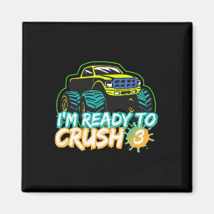 Imã Estou Pronto Para Esmagar 3 Caminhão Monstro Ck Pa