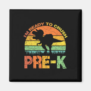 Imã Estou pronto para esmagar o Dinossauro Pré K T Rex