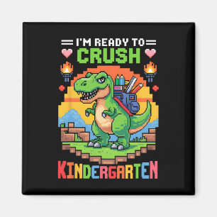 Imã Estou Pronto Para Esmagar o Garoto Gamer de Dinoss