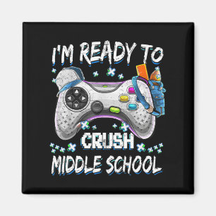 Imã Estou pronto para esmagar o videogame da Escola Mé