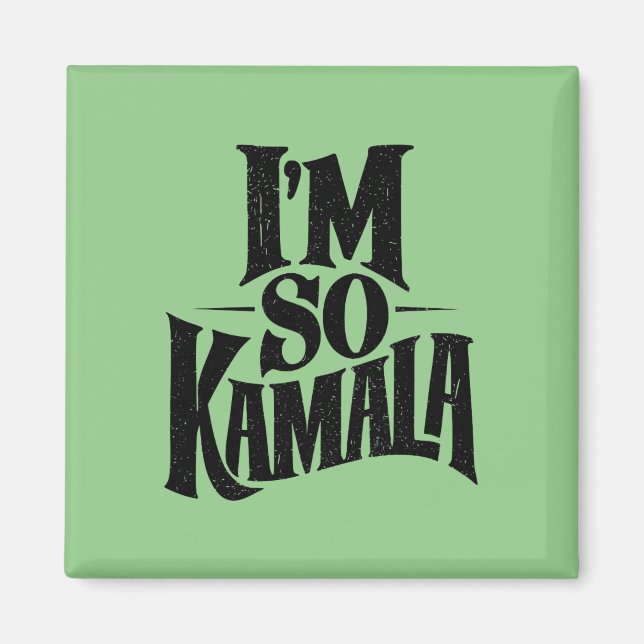 Imã Estou tão Kamala Brat Green Meme (Frente)