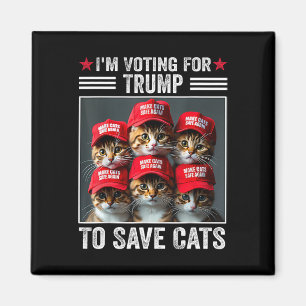 Imã Estou votando em Trump para salvar os gatos Trump