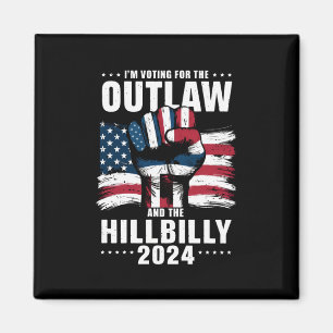 Imã Estou votando no Outlaw e no Hillbilly 2024 EUA