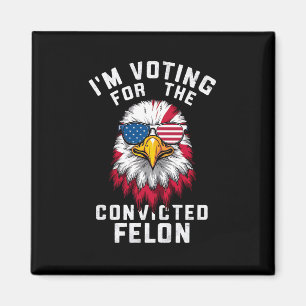 Imã Estou votando no réu condenado engraçado pró-Trump