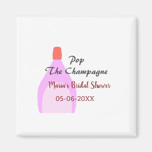 Imã Estoure o Champagne rosa chá de noiva adicionar no