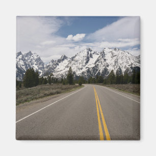 Imã Estrada à cordilheira de Teton