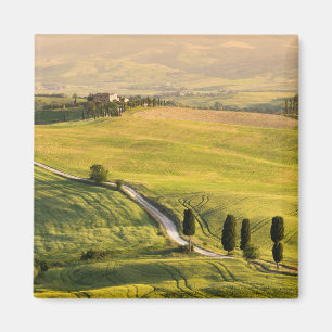 Imã Estrada branca no ímã da paisagem de Toscânia