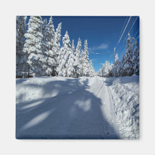 Imã estrada de neve