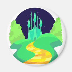 Imã estrada de tijolos amarela