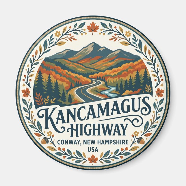 Imã Estrada Kancamagus EUA (Frente)
