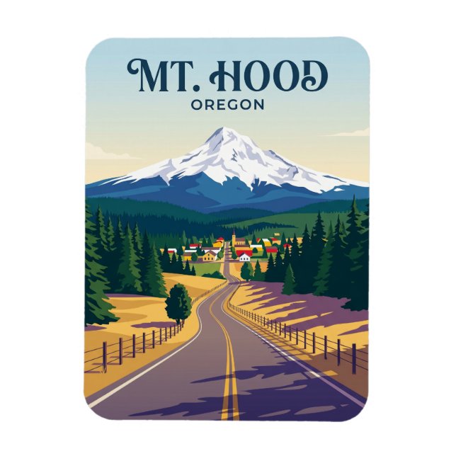 Ímã Estrada Mount Hood EUA (Vertical)