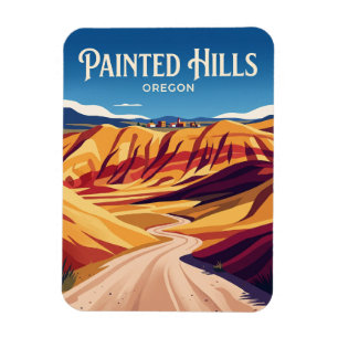 Ímã Estrada Painted Hills EUA