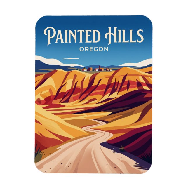 Ímã Estrada Painted Hills EUA (Vertical)
