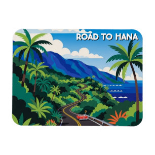 Ímã Estrada para Hana Maui Havaí Viagem