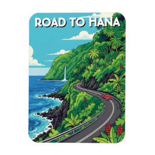 Ímã Estrada para Hana Maui Havaí Viagem