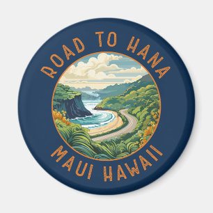 Imã Estrada para Hana Maui Hawaii - Círculo Retrotraíd