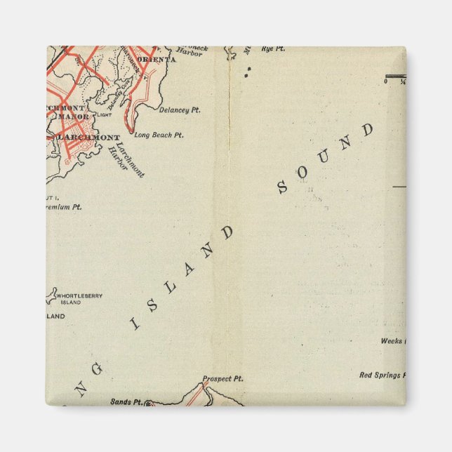 Imã Estradas de bicicleta em Nova York e Conneticut (Frente)