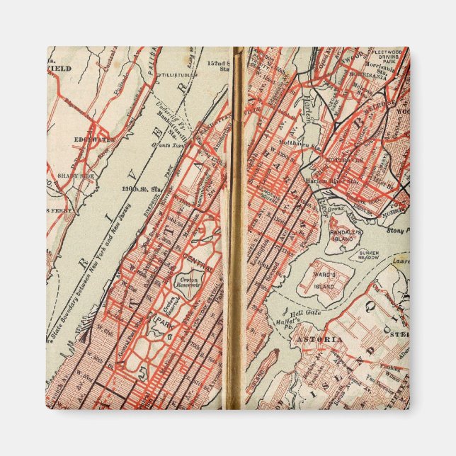 Imã Estradas de bicicleta em Nova York e Connticut 6 (Frente)