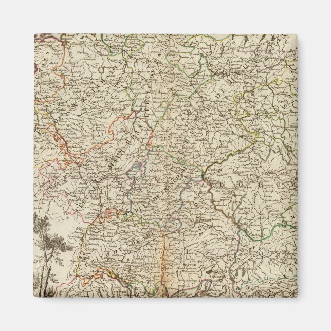 Imã Estradas postais europeias (Frente)