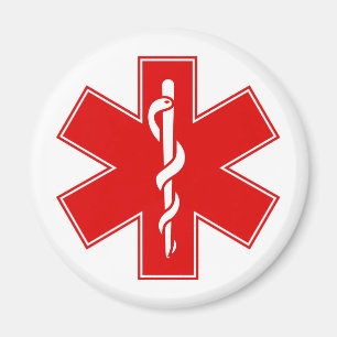 Imã Estrela branca amarelo alaranjado vermelha do EMS