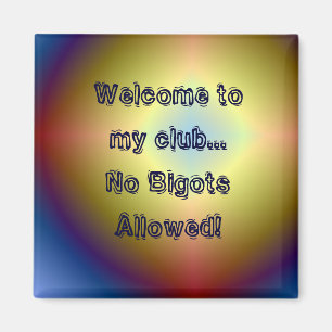 Imã estrela brilhante, boa vinda a meu clube… nenhum