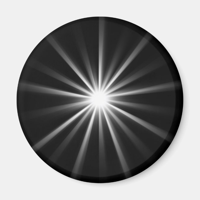 Imã estrela brilhante no espaço escuro (Frente)