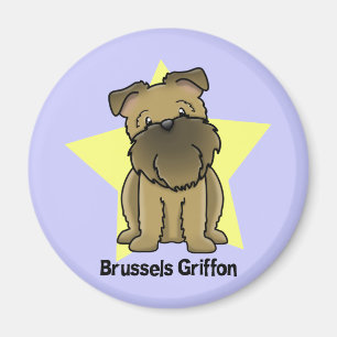 Imã Estrela Bruxelas Griffon de Kawaii