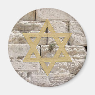 Imã Estrela de Davi Dovid de Ouro do Muro Ocidental Ko