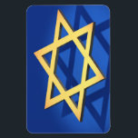 Ímã Estrela de David Magnet<br><div class="desc">Star of David Magnet é um presente de excelente para Chanucá ou qualquer época do ano.</div>