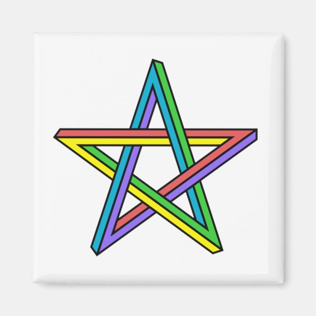 Imã Estrela de ilusão óptica (Frente)