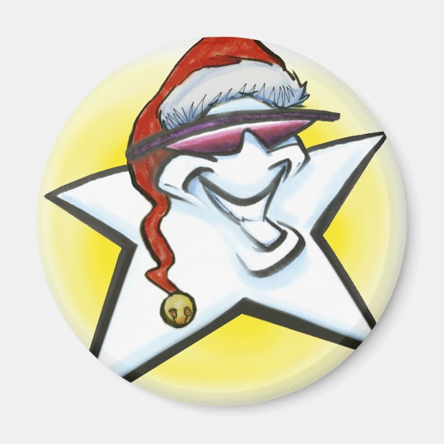 Imã Estrela de Natal (Frente)