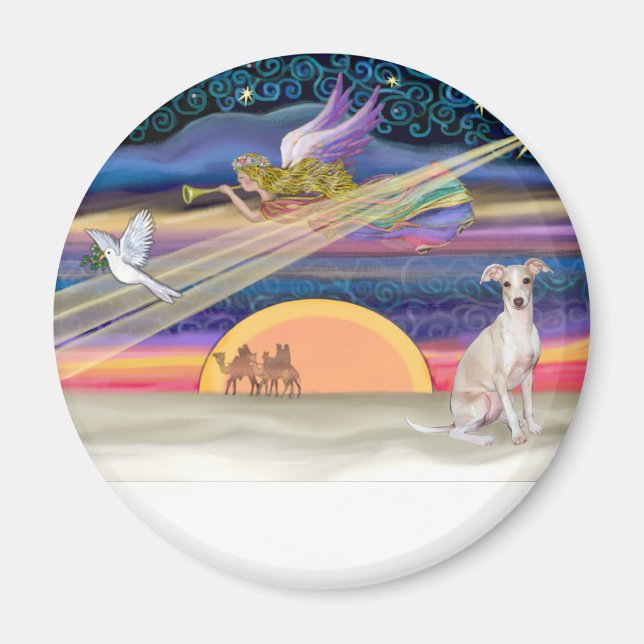 Imã Estrela de Natal - Greyhound Italiano 5 (Frente)
