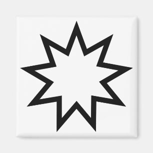 Imã Estrela de Nove Pontas (Símbolo da Fé Bahai)